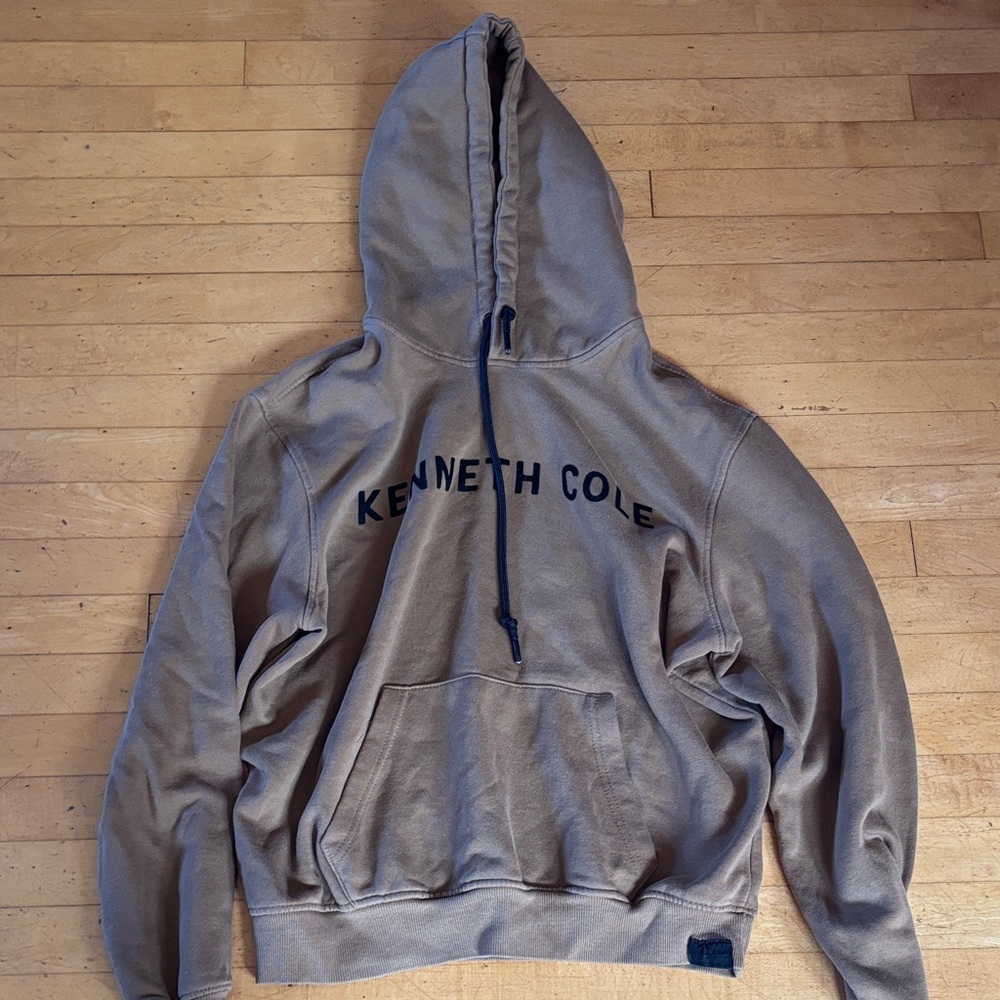 Kenneth Cole Men's Tan Hoodie Sweater